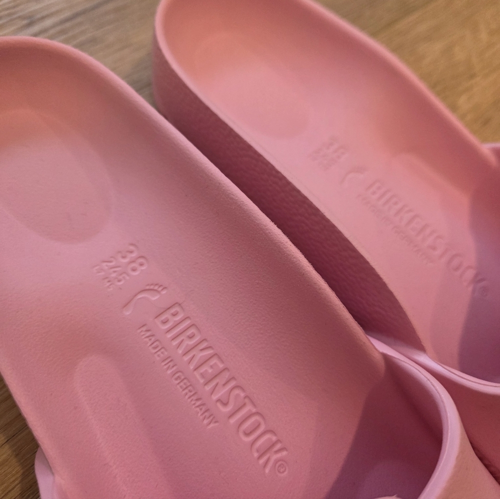 NEW Birkenstock Madrid Big Buckle Light Pink Slide Sandals Size 38 / US 7 - 7.5 - Picture 9 of 11